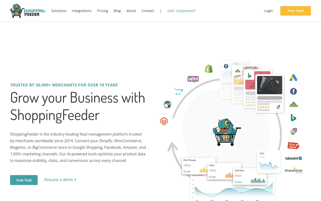 ShoppingFeeder homepage