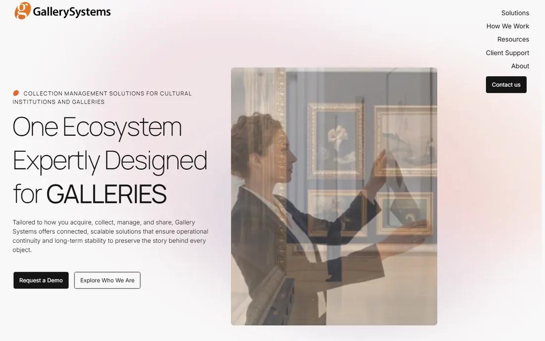 TMS Collections homepage