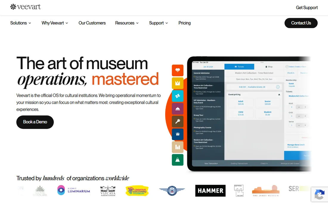 Veevart homepage