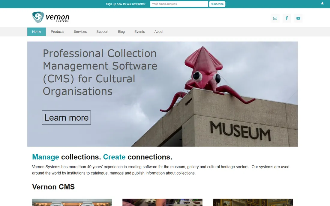 Vernon Systems homepage