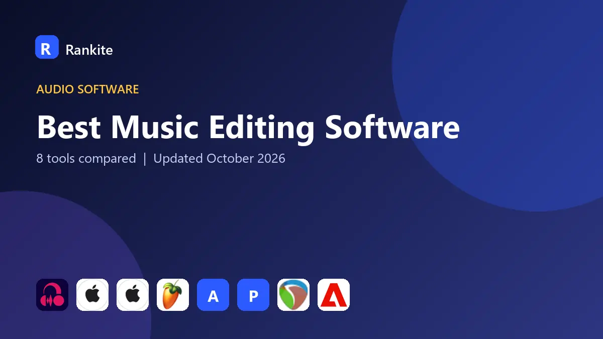 Best Music Editing Software in 2026: 8 Tools Compared