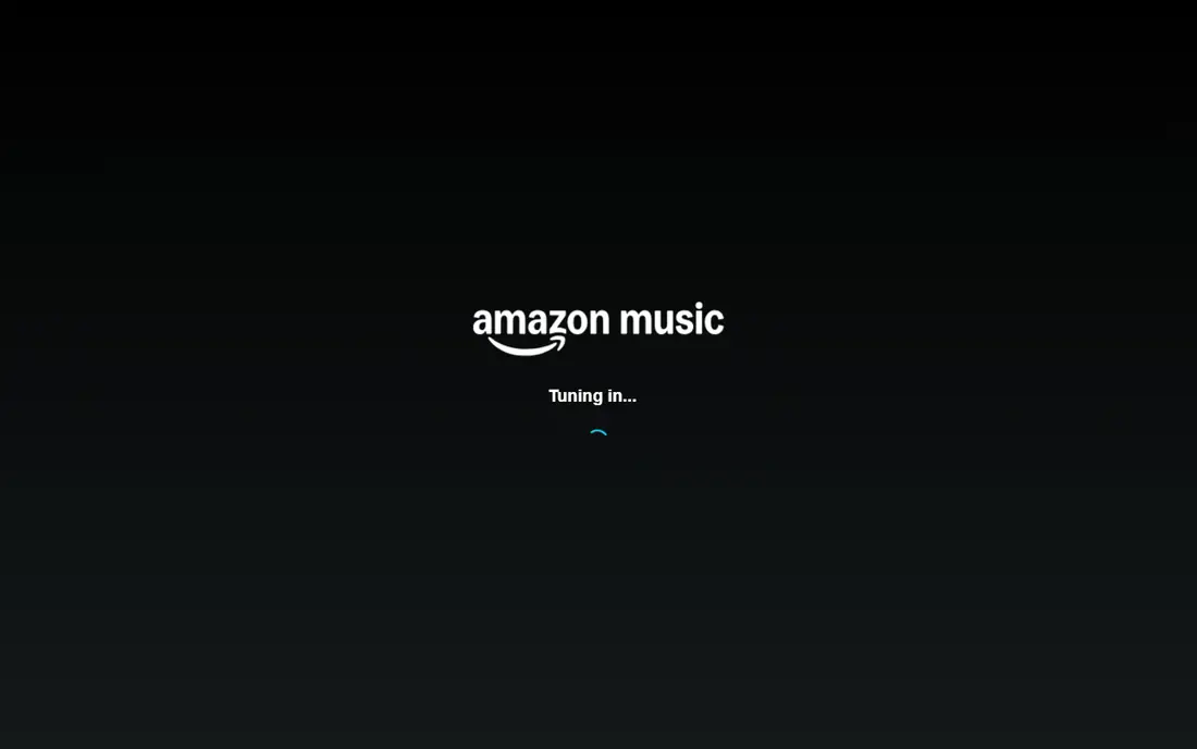 Amazon Music homepage