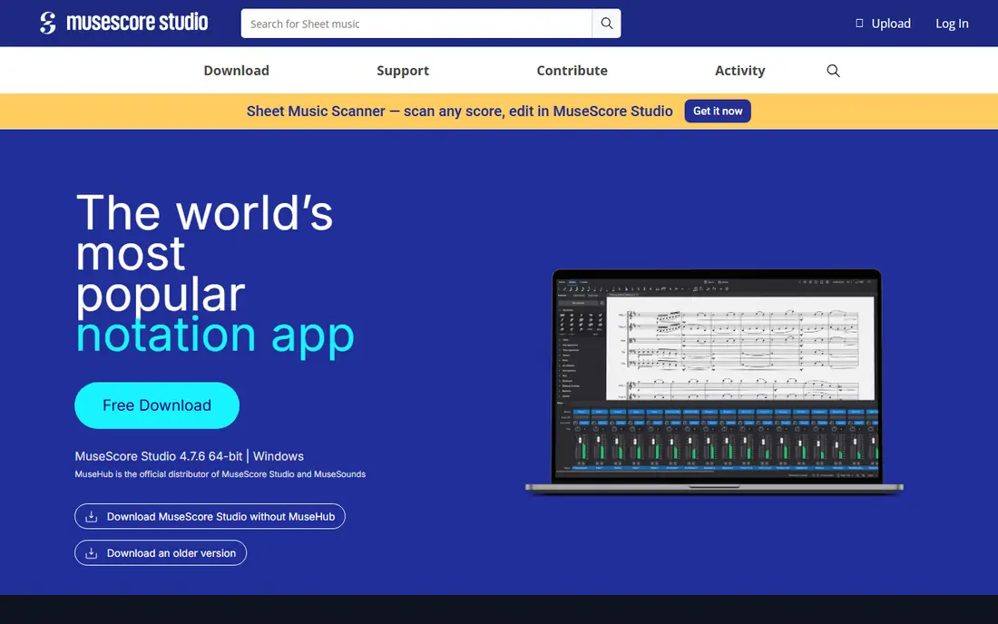 MuseScore homepage