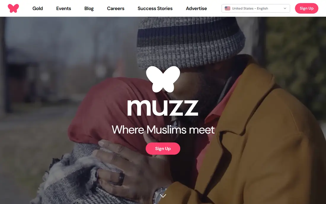 Muzz homepage