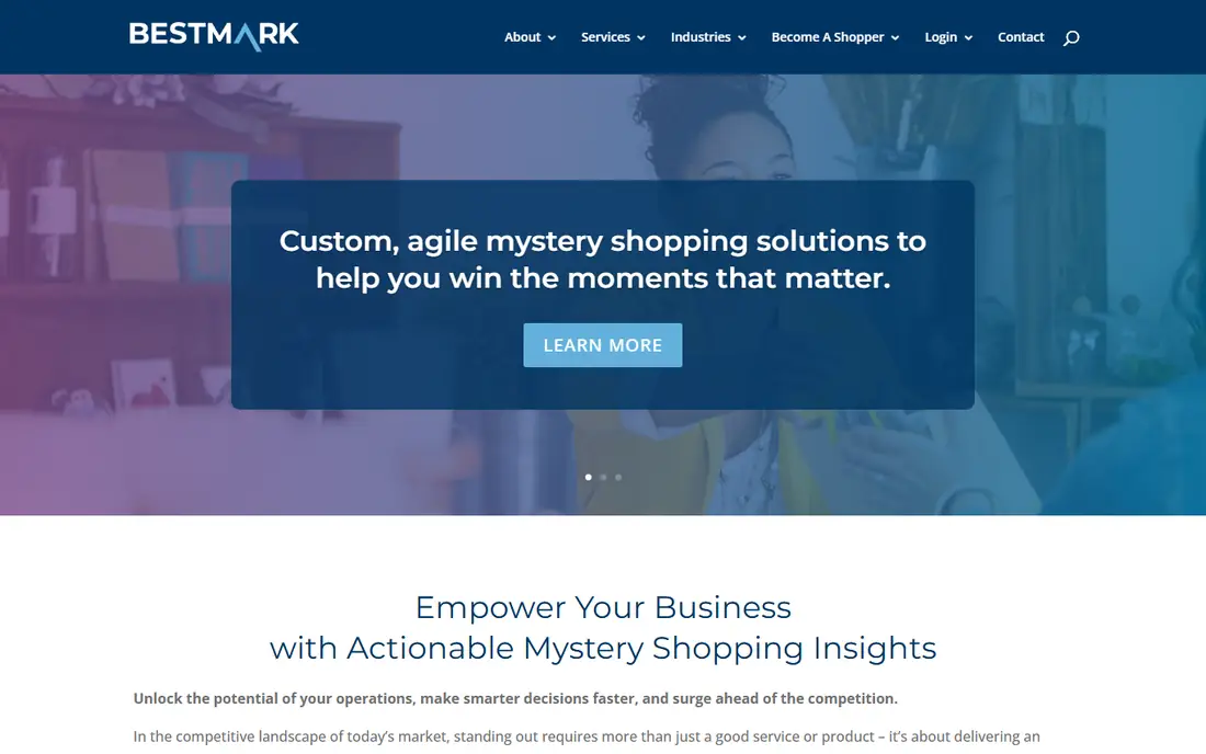 BestMark homepage