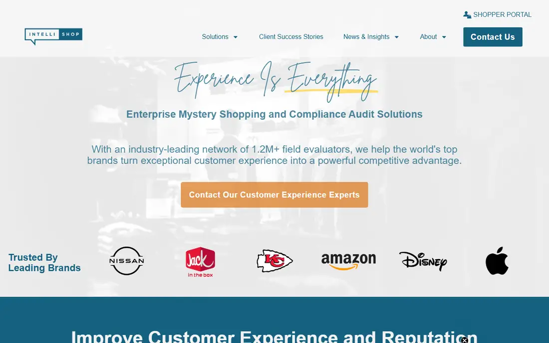 IntelliShop homepage