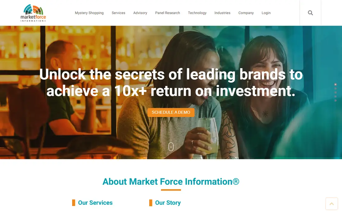 Market Force homepage