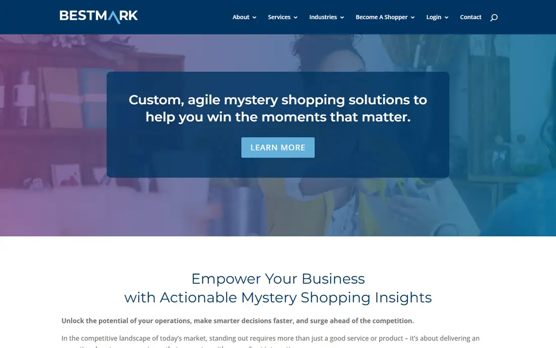 BestMark homepage