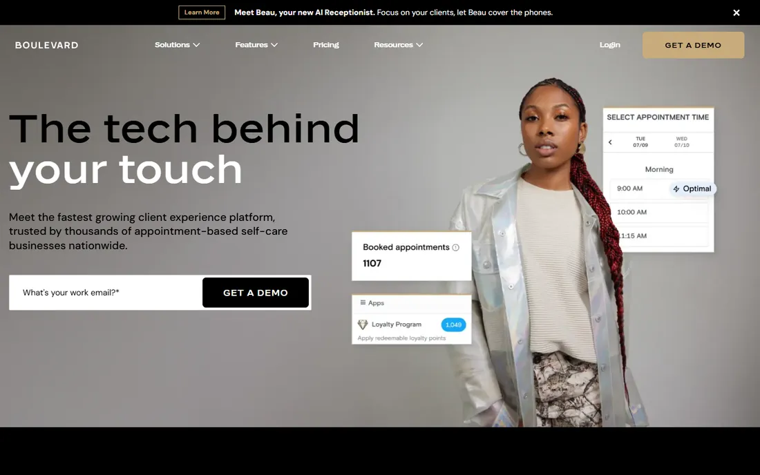 Boulevard homepage