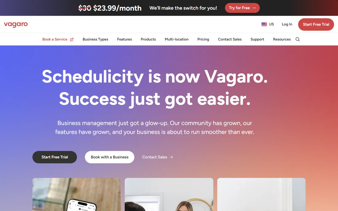 Schedulicity homepage