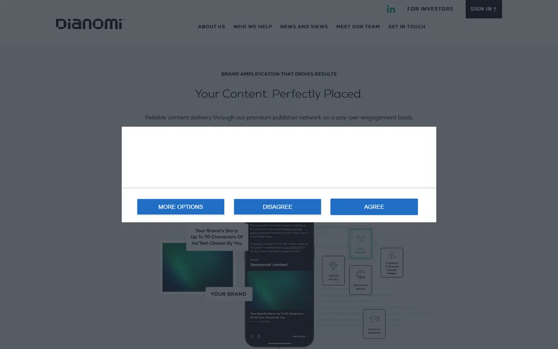 Dianomi homepage