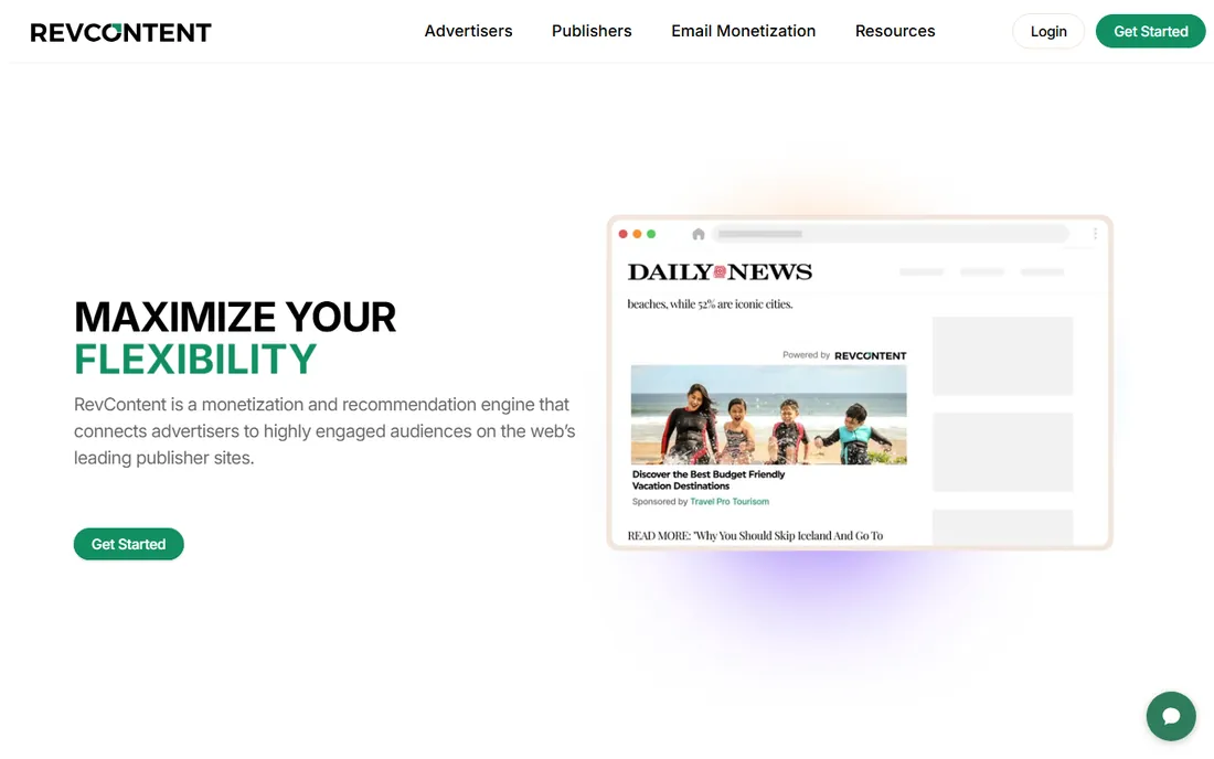 Revcontent homepage