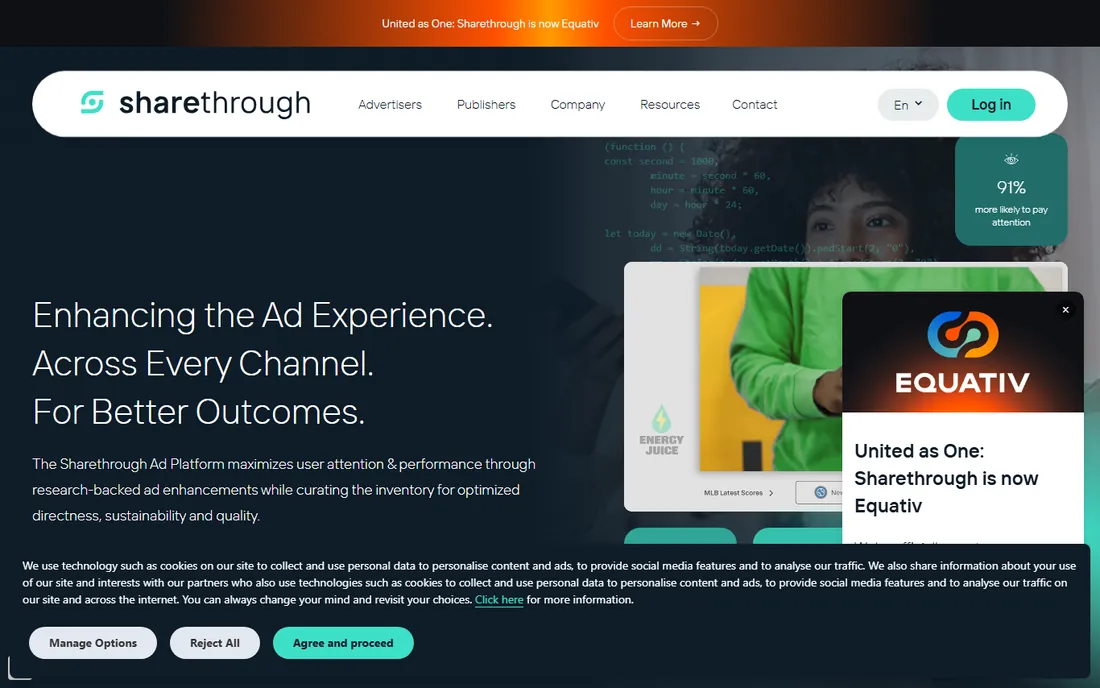 Sharethrough homepage