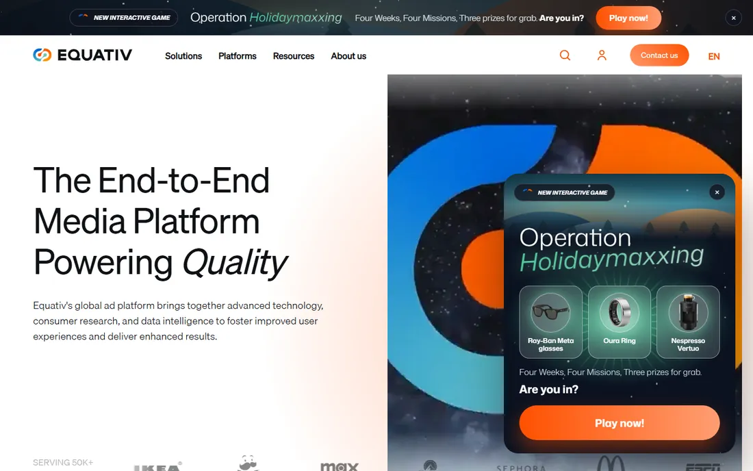 Equativ homepage