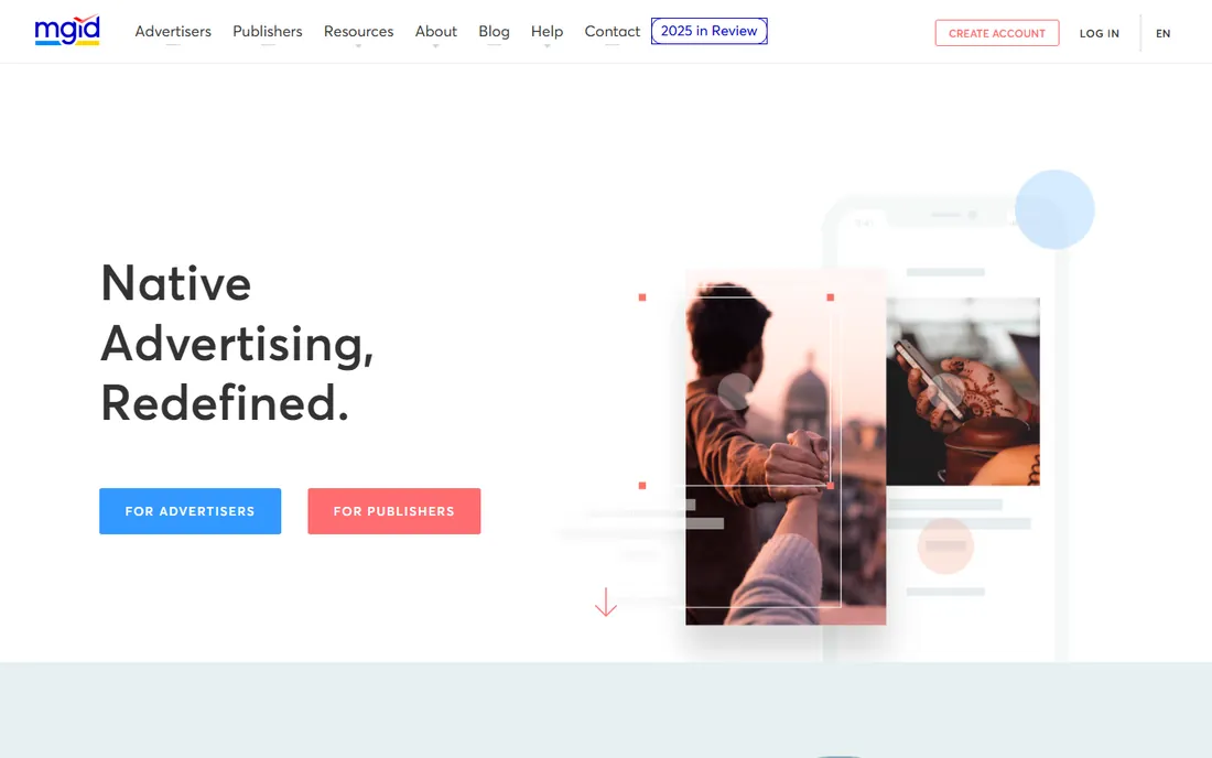 MGID homepage