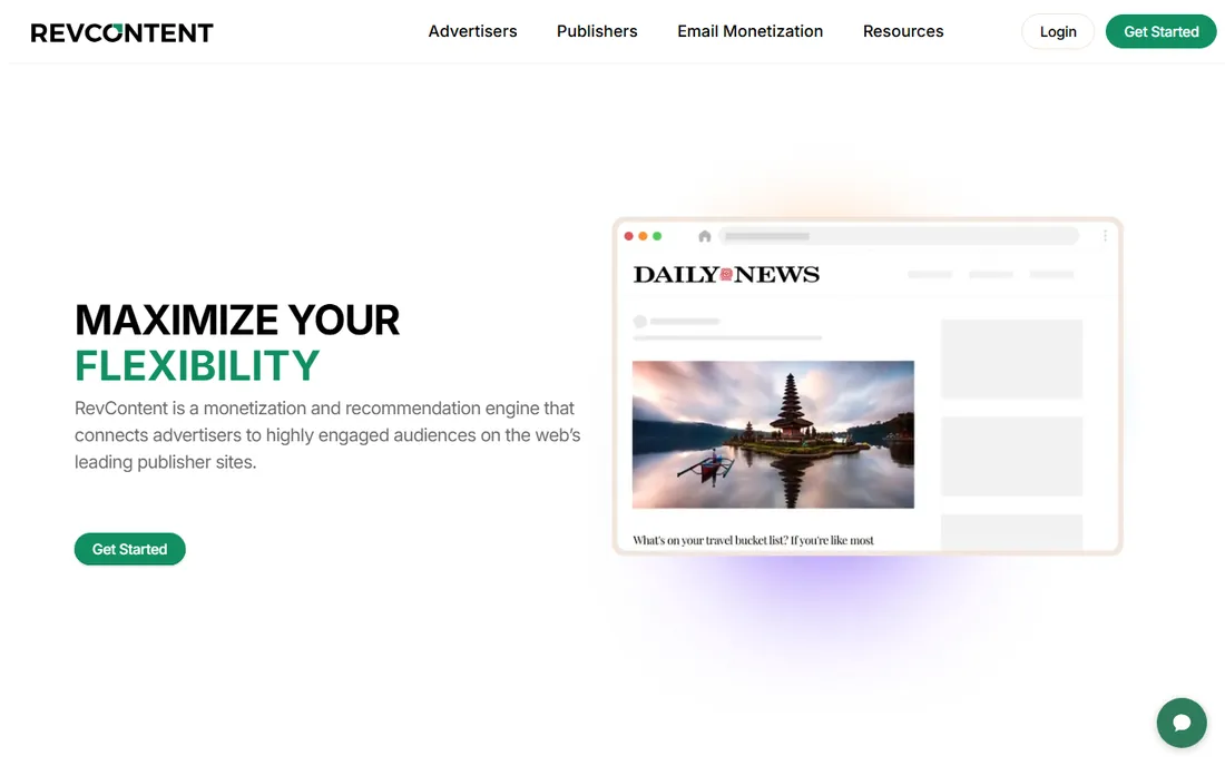 Revcontent homepage