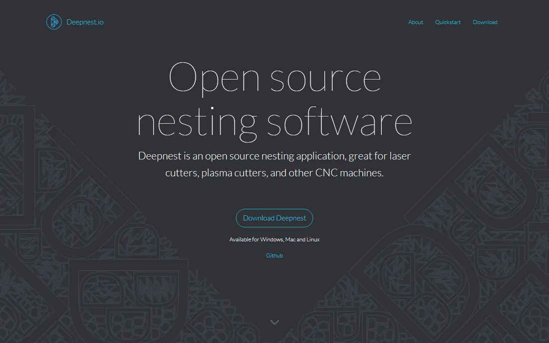 Deepnest homepage