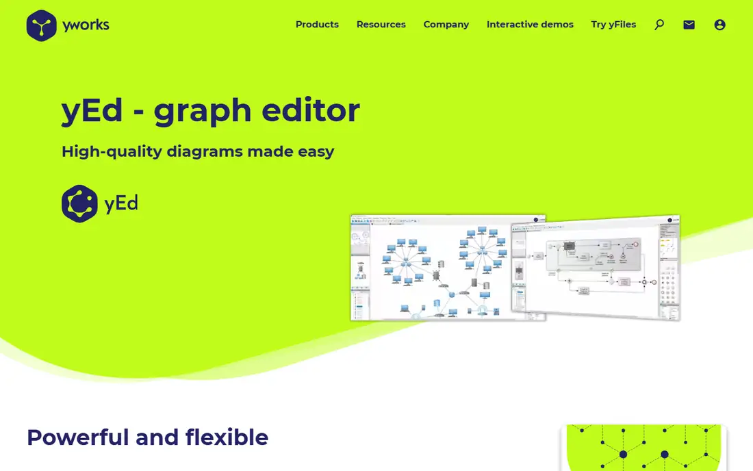 yEd Graph Editor homepage