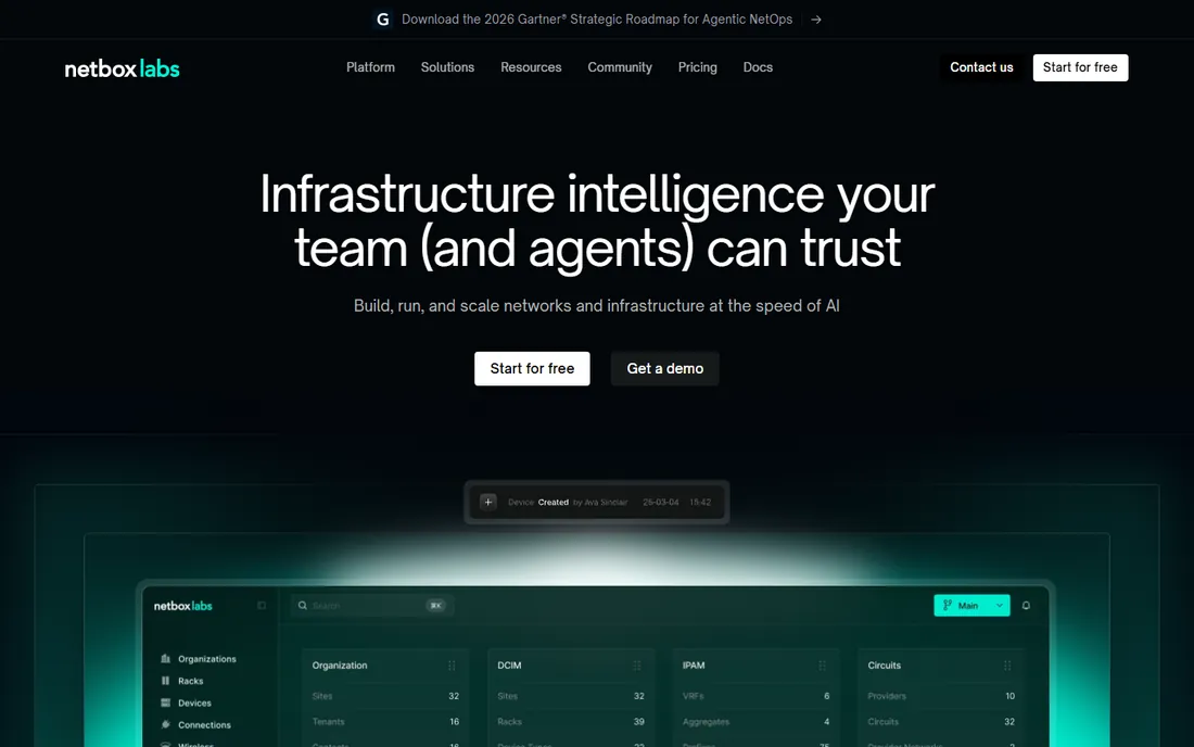 NetBox homepage