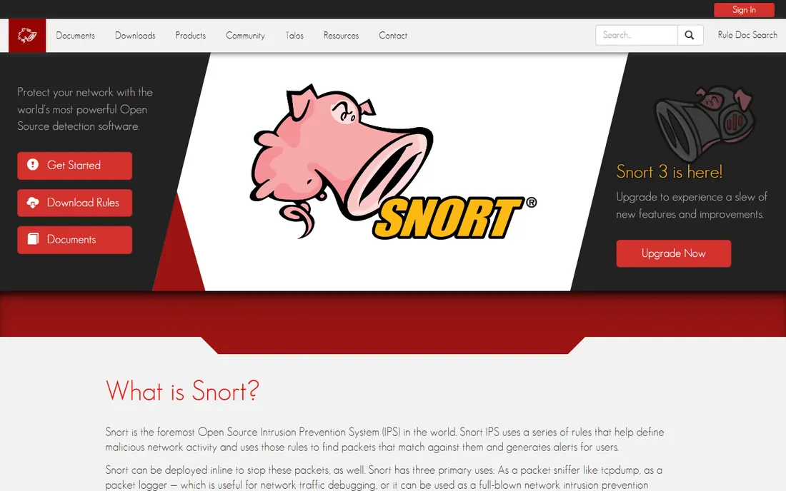 Snort homepage