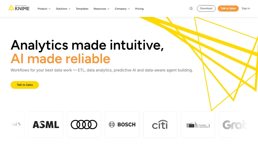 KNIME homepage