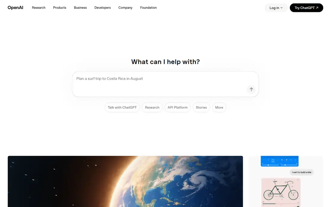 GPT-5.4 homepage