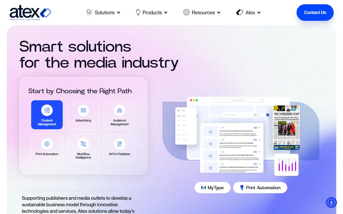 Atex homepage