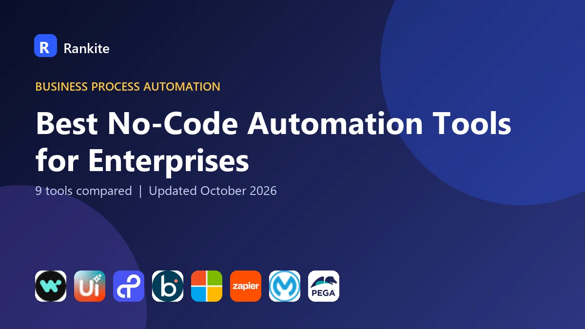 Best No-Code Automation Tools for Enterprises in 2026: 9 Tools Compared