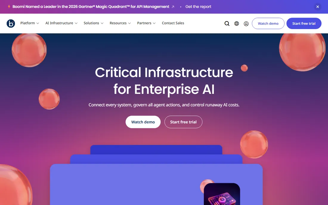 Boomi homepage