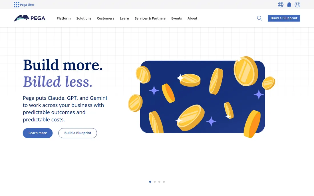 Pega homepage