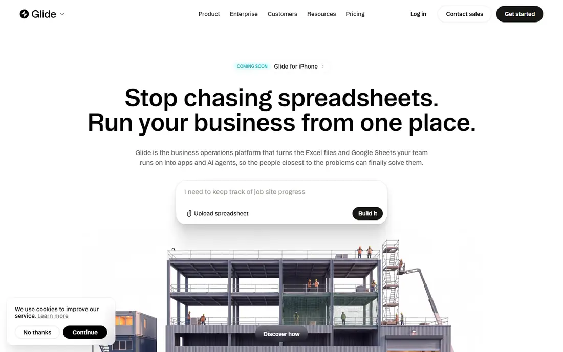 Glide homepage