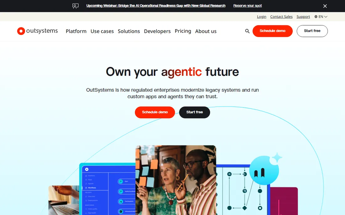 OutSystems homepage