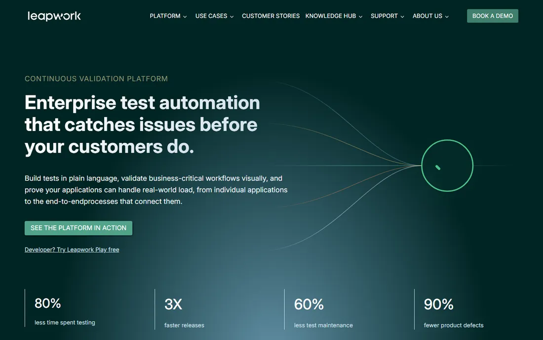 Leapwork homepage