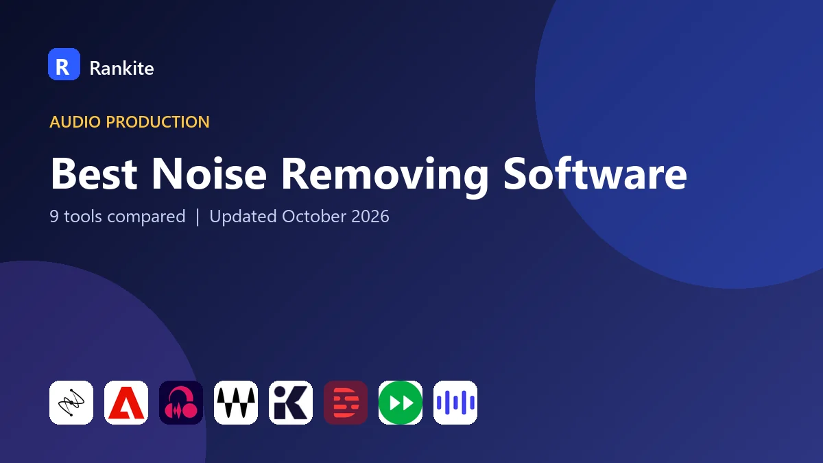 Best Noise Removing Software in 2026: 9 Tools Compared