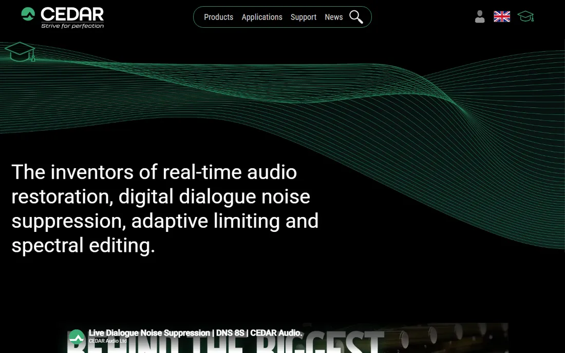 Cedar Audio homepage
