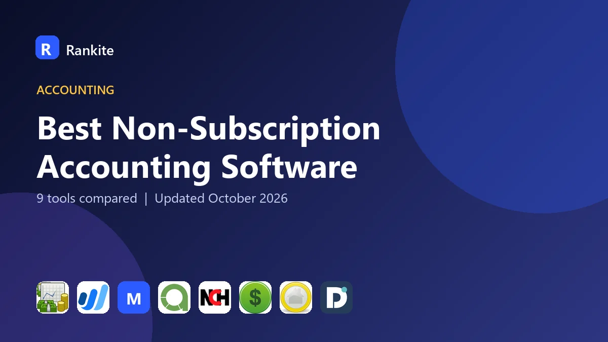 Best Non-Subscription Accounting Software in 2026: 9 Tools Compared