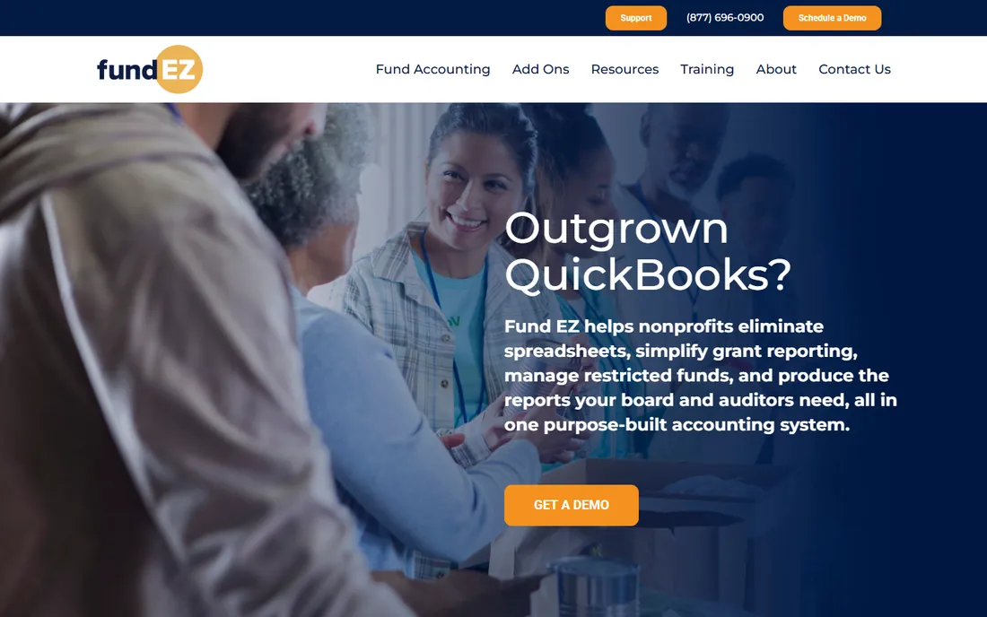 Fund E-Z homepage