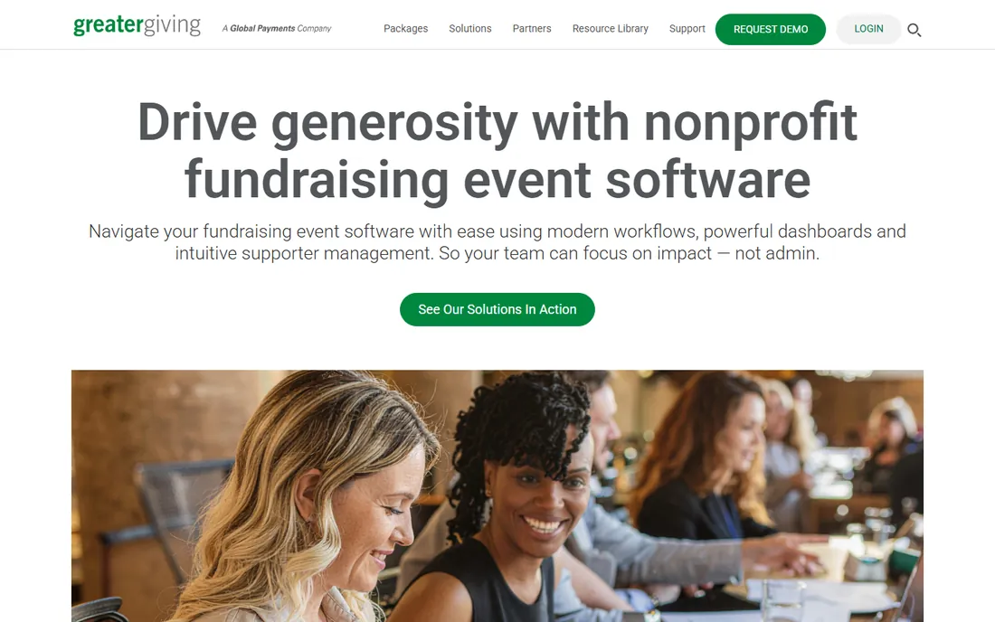 Greater Giving homepage