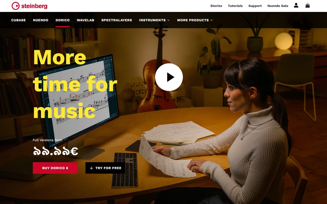 Dorico homepage