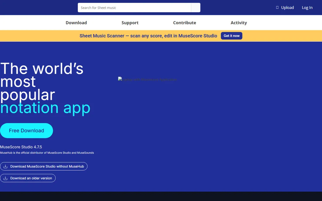 MuseScore homepage