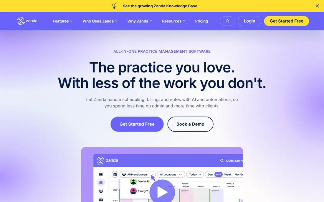 Zanda homepage