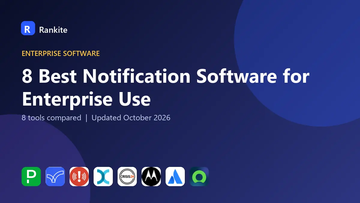 8 Best Notification Software for Enterprise Use: 8 Tools Compared