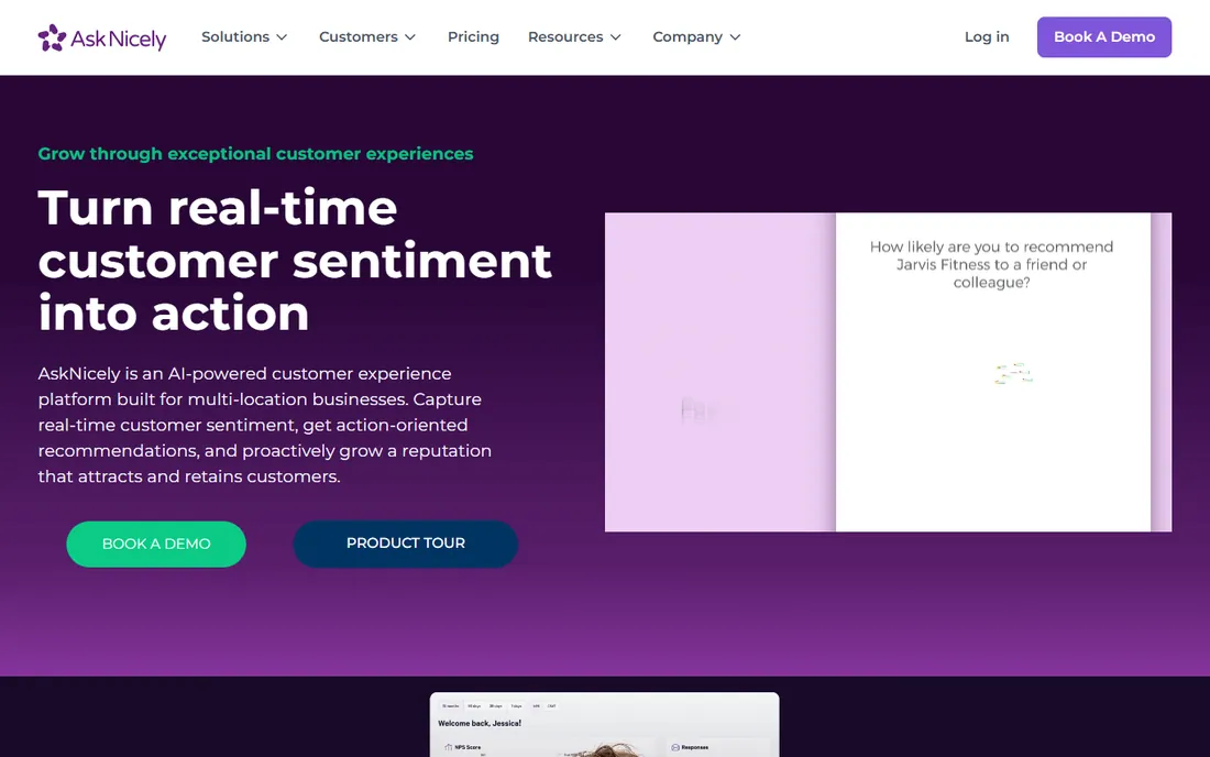 AskNicely homepage