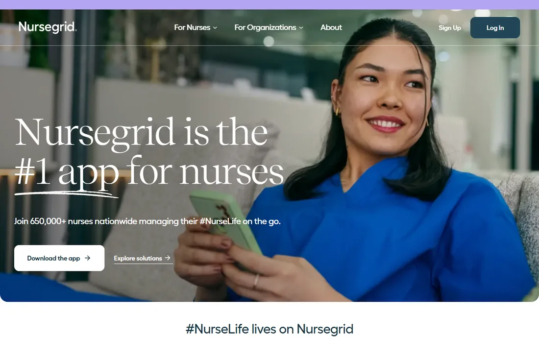 NurseGrid homepage