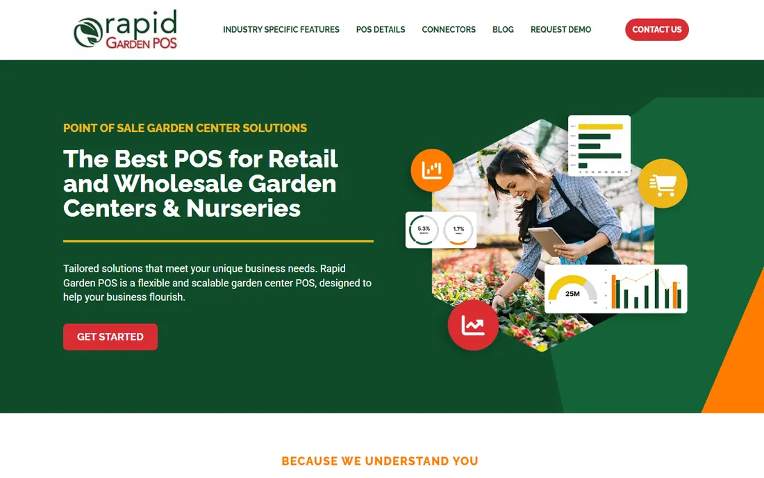 Rapid Garden POS homepage