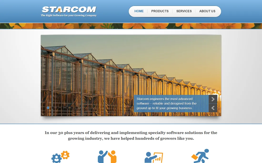 Starcom Plant Partner homepage