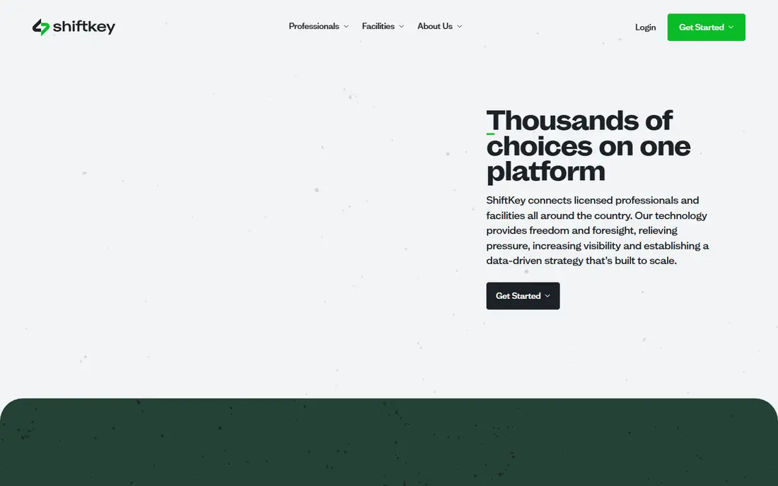 ShiftKey homepage
