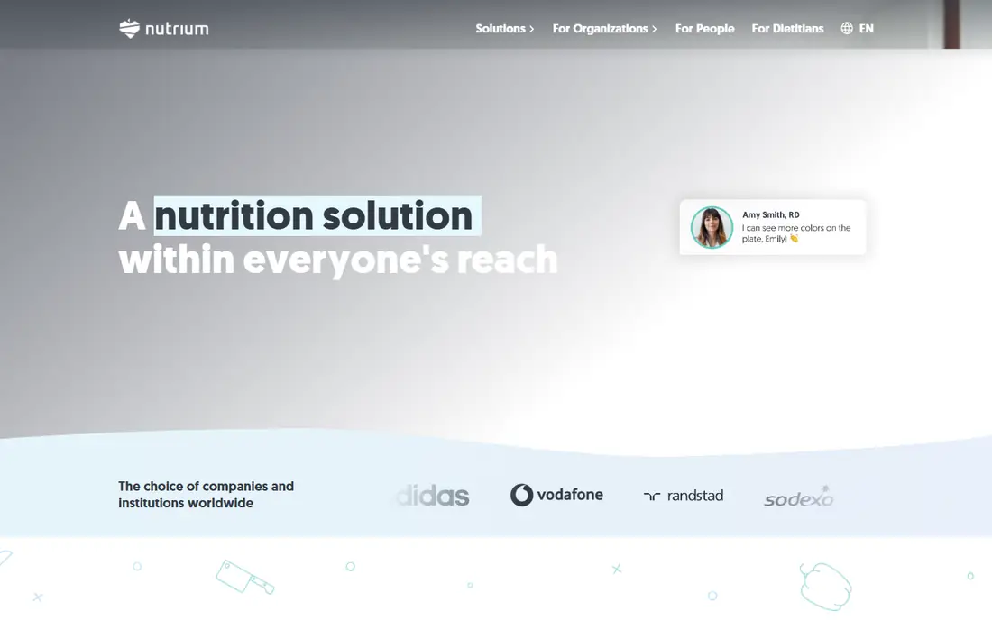 Nutrium homepage