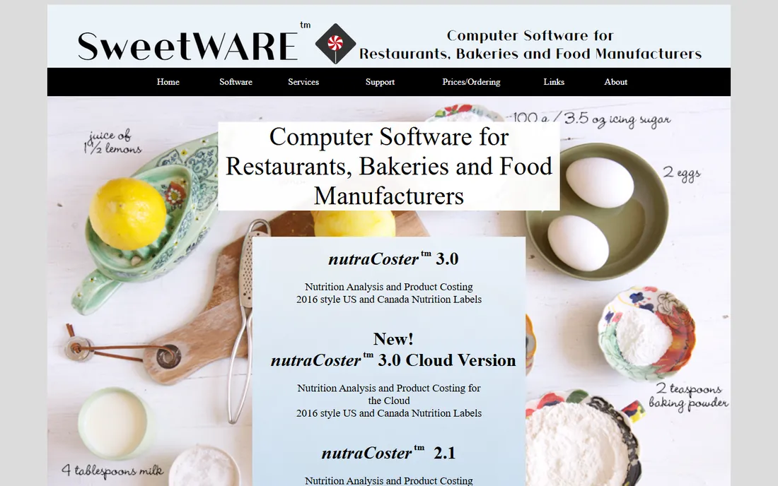 nutraCoster homepage