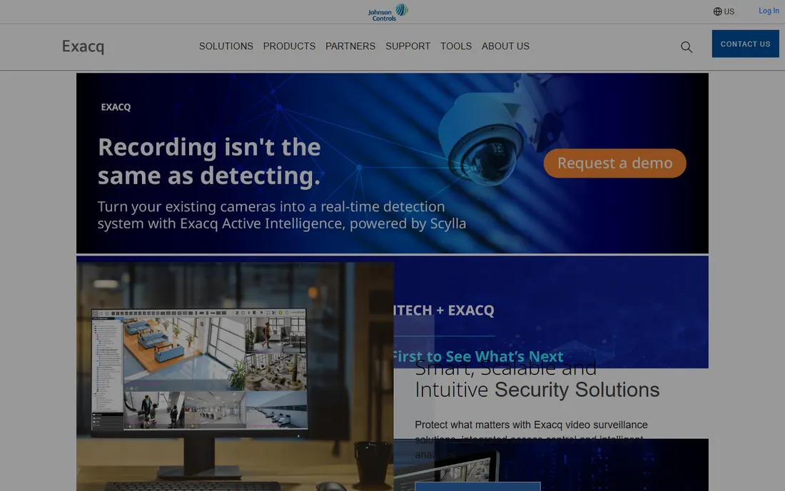 ExacqVision homepage
